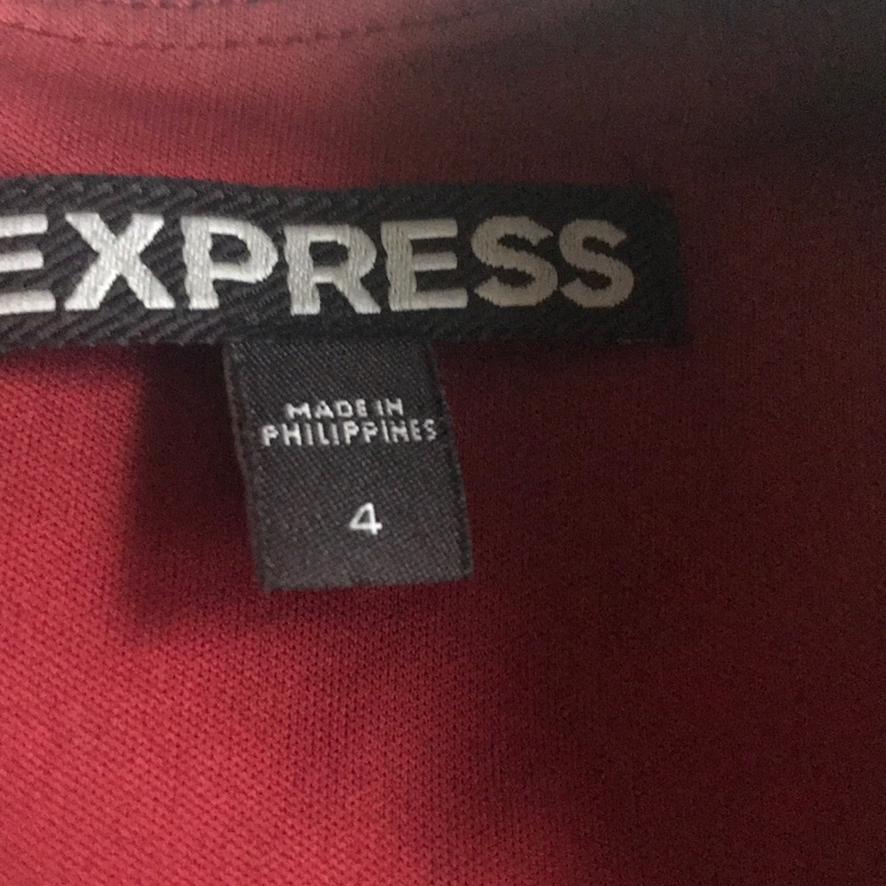 Express party dress in a glitter maroon worn once - Picture 2 of 3